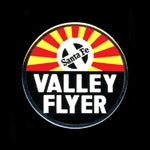 Sundance Marketing VFLY Enamel Railroad Pin -- The Valley Flyer Drumhead