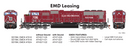 PREORDER Athearn Genesis ATHG71122 HO SD70M, EMDX/Maroon/Black