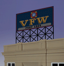 Miller Engineering Animation 441252 VFW Billboard Billboard, Small HO/N