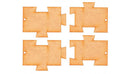 Faller Gmbh 180890 Base Plate Add-On Set - Goldbeck Modular Building Component -- 2 Each of 2 Styles, HO Scale