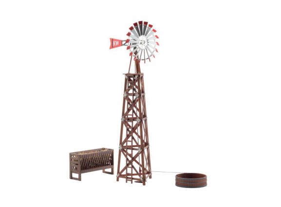 Woodland Scenics BR5868 Built-&-Ready Assembled Structure -- Windmill (Well-Kept), O Scale