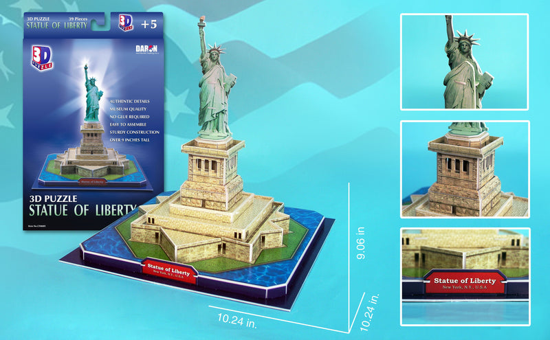 Daron CF080H Statue of Liberty 3d Puzzle 39pc