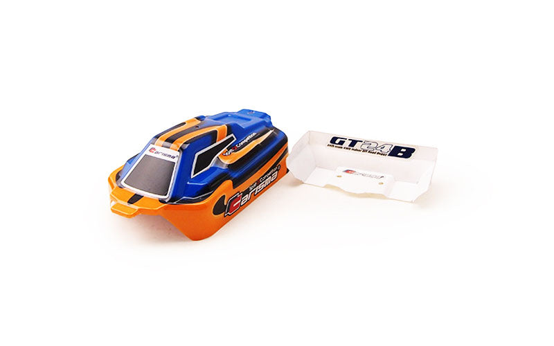 Carisma 15380 GT24B Painted and Decorated Buggy Body: Orange / Blue