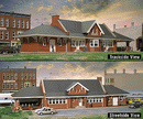 Walthers Cornerstone 933-2904 City Station - Kit - 17-5/8 x 5-7/8 x 4-3/8" 44.8 x 14.9 x 11.1cm, HO Scale
