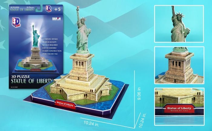 Daron 80 Statue of Liberty 3d Puzzle 39pc