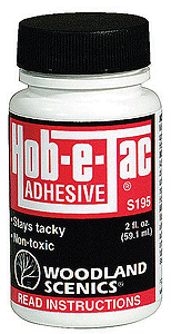 Woodland Scenics WOO195 Hob-E-Tac(R) Adhesive -- 2oz  59.1mL, All Scales