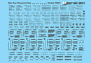 Microscale Inc 460-605031 Misc Door Dimen Data blk