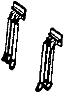 Details West 266 MU Cables -- 3-Cluster, All Roads pkg(4), HO Scale