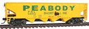 WalthersTrainline 931-1658 Offset Quad Hopper - Ready To Run - Peabody Short Line
