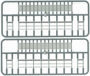 Tichy Train Group 8001 Open-Great Platforms with Handrails pkg(2) -- Each: 3/8 x 3-7/8"  1 x 9.8cm, HO Scale