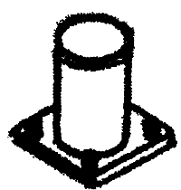 AL221816: Tilted Base Radio Antenna