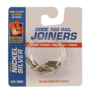 Life-Like Products 3009 Rail Joiners pkg(48) - Nickel Silver For Code 100 Track, HO Scale