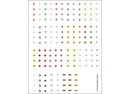 Tichy Train Group 10259 Railroad Decal Set -- Hazardous Materials Placards pkg(170), HO Scale