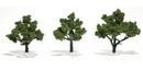 Woodland Scenics WOO1506 Ready-Made "Realistic Trees" - Deciduous - 3 to 4" 7.6 to 10.2cm pkg(3) - Light Green, All Scales