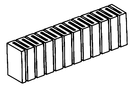 Woodland Scenics WOO1409 Risers - SubTerrain System - 4" x 2' 10.2 x 61cm pkg(2), All Scales