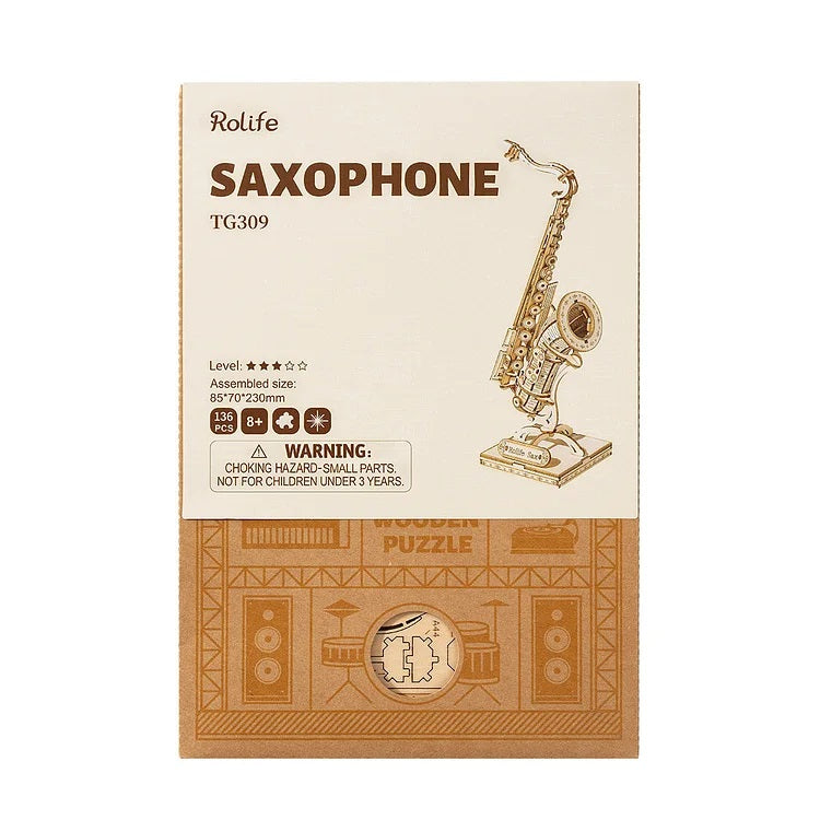 Robotime TG309 Musical Instruments; Saxophone