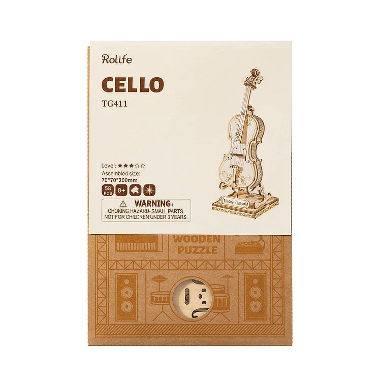 Robotime TG411 Musical Instruments; Cello