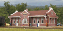 Walthers Cornerstone 933-3803 Santa Fe-Style Brick Depot -- Kit - 6-3/4 x 3-7/8 x 2-1/4" 17.1 x 9.8 x 5.7cm, N Scale