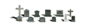 Woodland Scenics WOO2164 Scenic Accents(R) - Tombstones pkg(11), N Scale