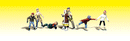 Woodland Scenics WOO2184 Scenic Accents(R) Figures - Ice Skaters pkg(7), N Scale