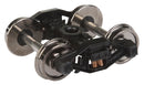 Walthers 920-2007 Sprung Trucks w/33" Metal RP-25 Wheels & Axles -- T-Section Bettendorf - 1 Pair, HO Scale