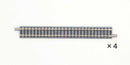 TomyTec Co LTD 18018 Straight Track S140 - Fine Track -- 5-1/2"  140mm pkg(4), N Scale