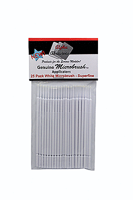 Profile Accessories Inc. 1303 Superfine Applicator Brush - Microbrush(R) -- White pkg(25)