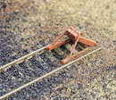 Walthers Cornerstone 933-3511 Track Bumpers - Kit pkg(12), HO Scale