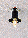Brawa Modellspielwaren 5536 Under-Roof Mounted Light -- Black, HO Scale