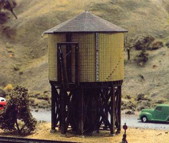 Tichy Train Group 2600 N Scale Wood Water Tank Kit – 1:160 Model Train Accessory