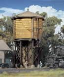 Walthers Cornerstone 933-2813 Wood Water Tank - Built-ups -- Assembled - Yellow Ochre - 3-1/2 x 3-7/8 x 6-5/8" 8.7 x 9.6 x 16.5cm, HO Scale