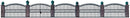 Walthers Cornerstone 933-550 Wrought Iron Fence - Kit (Scale Model) -- 25-1/2" 65cm, HO Scale