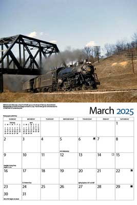 Tidemark 5032 Baltimore & Ohio Railroad 2025 Calendar -- 11 x 14"  27.9 x 35.6cm