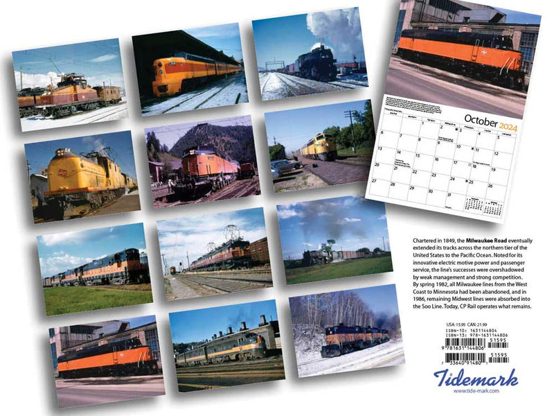 Tidemark 5100 Milwaukee Road 2025 Calendar -- 11 x 14"  27.9 x 35.6cm