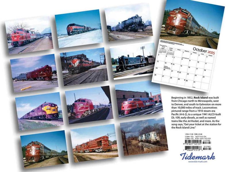 Tidemark 5131 Rock Island 2025 Calendar -- 11 x 14"  27.9 x 35.6cm