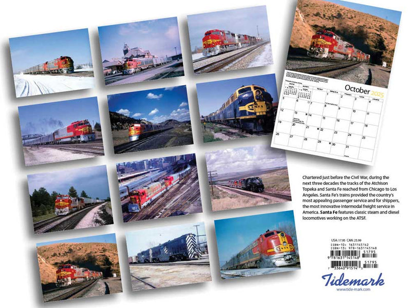 Tidemark 5148 Santa Fe 2025 Calendar -- 11 x 14"  27.9 x 35.6cm