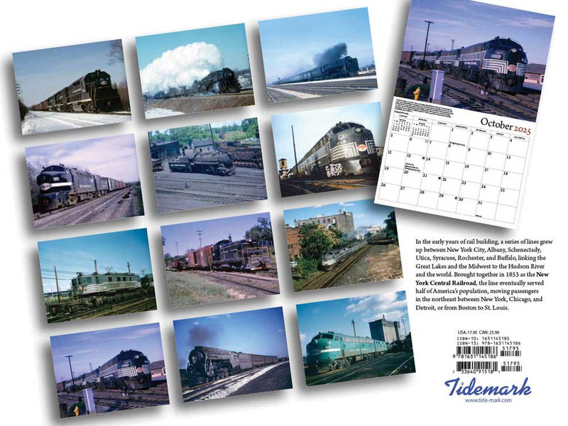 Tidemark 5186 New York Central 2025 Calendar -- 11 x 14"  27.9 x 35.6cm