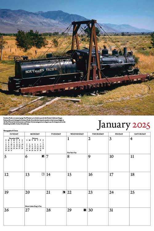 Tidemark 5193 Southern Pacific 2025 Calendar -- 11 x 14"  27.9 x 35.6cm