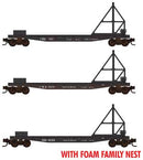 Micro-Trains N 99302249 50' Fishbelly-Side Flatcar with Ice Breaker Kit Foam Clinchfield