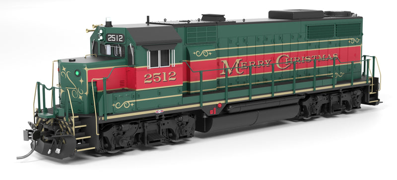 PREORDER Broadway Limited Imports HO 10026 EMD GP35, Christmas Holiday Scheme,  No-Sound / DCC-Ready