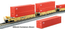 Kato 1066213 Gunderson Maxi-I 5-Unit Container Well Car w/40' Containers - Ready to Run - TTX