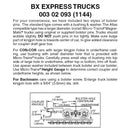 Micro Trains Line 302093  REA Express Reefer Style Trucks -- With Medium Extension Couplers 1 Pair, N Scale