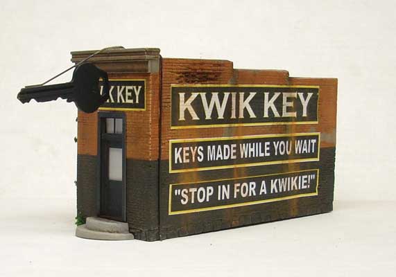 Downtown Deco 1076 Kwik Key -- Cast-Hydrocal Kit - 1-1/2 x 4" 3.8 x 10.2cm, HO