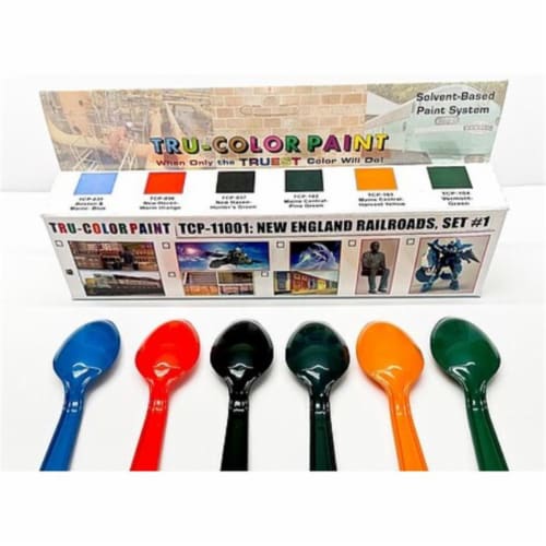 Tru-Color Paint 11001 New England Railroad Paint Set