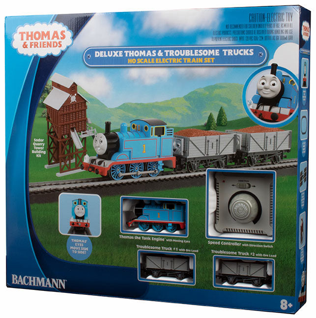 Bachmann HO 00760 Deluxe Thomas and The Troublesome Trucks Freight Set