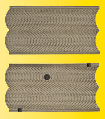 Vollmer HO 48240 Cobblestone Street Sections, 5-7/8 x 3-1/8" (3)