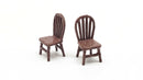 PREORDER All Scale Miniatures HO 8711016 Wooden Chairs Rounded (2-Pack) | 3.23