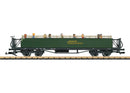 PREORDER LGB HO L32358 Open-Air Observation Car, 2026 LGB Club Car, Saxon Oberlausitz (Era VI, green)