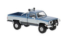 Brekina HO 19660 1981 GMC Sierra Grande Pickup Truck, Assembled, Metallic Blue, White
