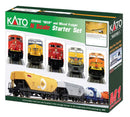 Kato N 106-0023 GE ES44AC GEVO Mixed Freight Starter Set, Union Pacific Loco, 6 Cars; Unitrack M1 Basic 4-1/2 x 2' Oval, Power Pack